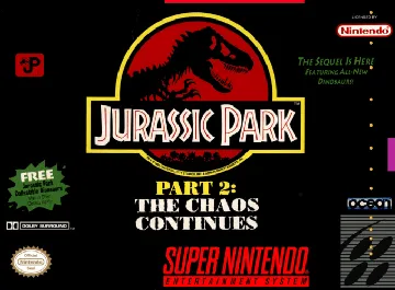 Jurassic Park II - The Chaos Continues (USA) (En,Fr,De,It) (Beta) box cover front